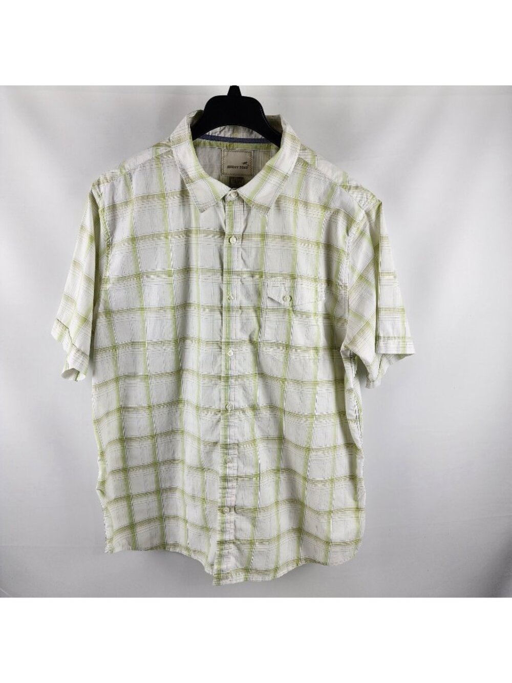 Horny Toad Toad & Co Shirt Mens XXL Multi Plaid Vintage S/S Button Up